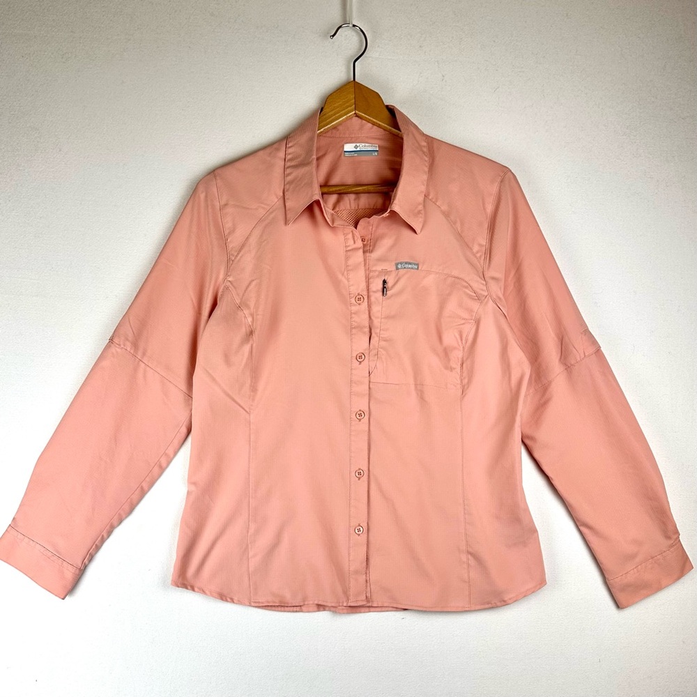Columbia Kestrel Trail Lite‎ Button Down Roll Tab Shirt Outdoors Athleisure
